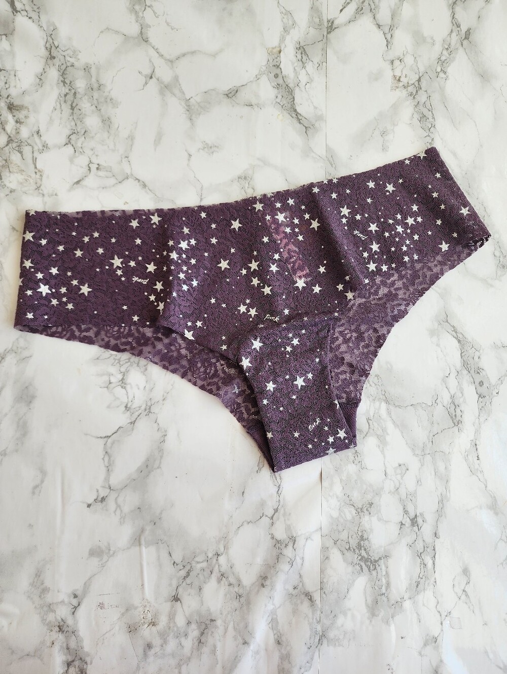 Victoria's Secret PINK Lace Cheekster Panties L NWT